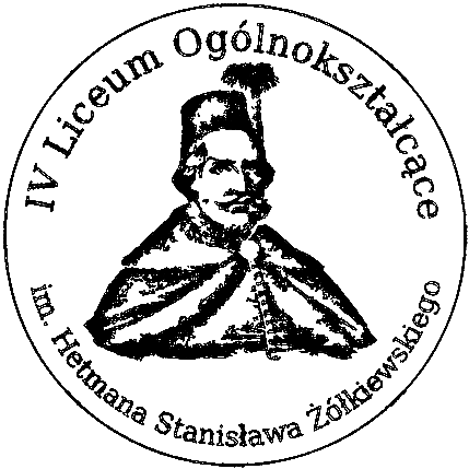 IV LO im. Hetmana Stanisława Żółkiewskiego w Siedlcach - logo