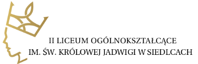 II Liceum Ogólnokształcące im. Św. Królowej Jadwigi w Siedlcach - logo